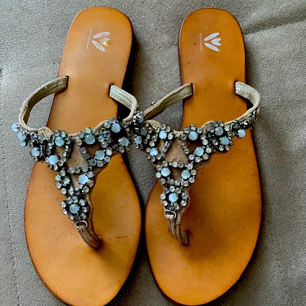Vero Cuoio Italian flip-flops , real leather, size 37